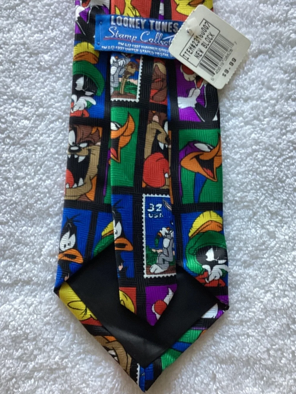 Warner Bros. Looney Tunes Colorful Character Stamp Tie
